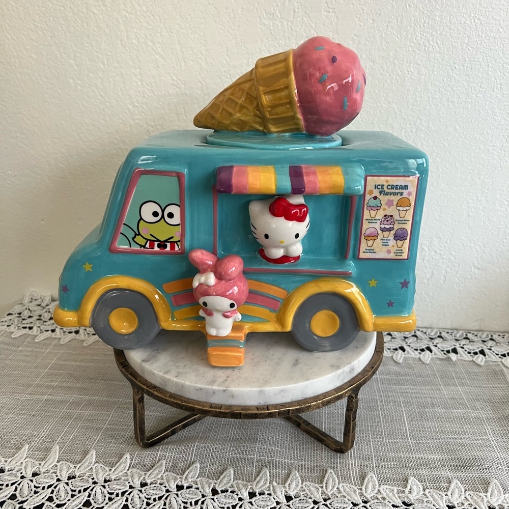 Bluesky Clayworks Hello Kitty and Friends Ice Cream Truck Cookie Jar